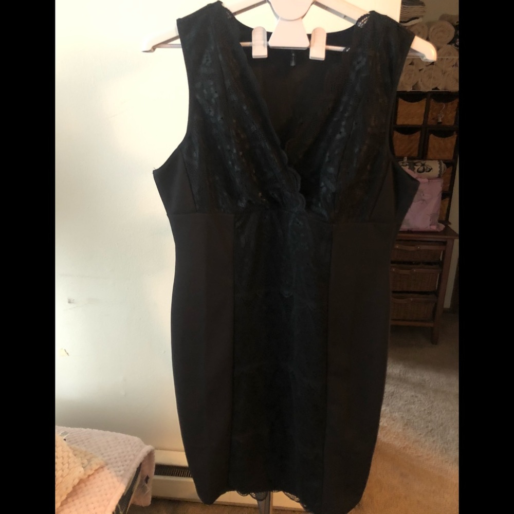 Black dress with lace